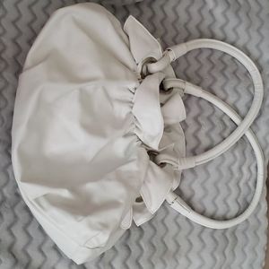 Cute white shoulder purse/handbag